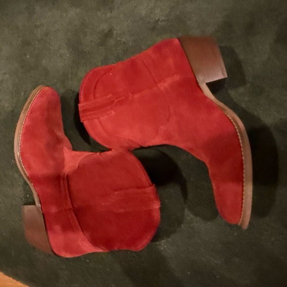 DINGO women’s TUMBLEWEED LEATHER BOOTIE STYLE DI561RED - Picture 13 of 15